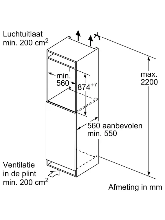 Bosch KIR21VFE0 inbouwkoelkast wit, foto 5