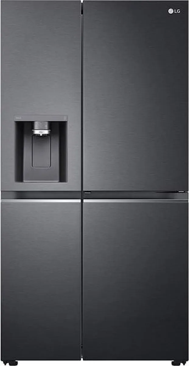 LG GSJV91MCAE Amerikaanse koelkast met DoorCooling+™ - 635L inhoud - Door-in-Door™ - Water- en ijsdispenser met UVnano™ - Total No Frost - Inverter Linear Compressor matt charcoal