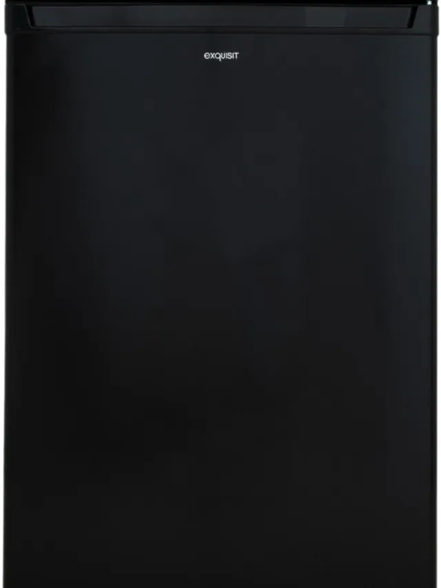 Exquisit KS16-V-040EB - Tafelmodel koelkast - 5 Jaar Garantie - E label - Zwart Black