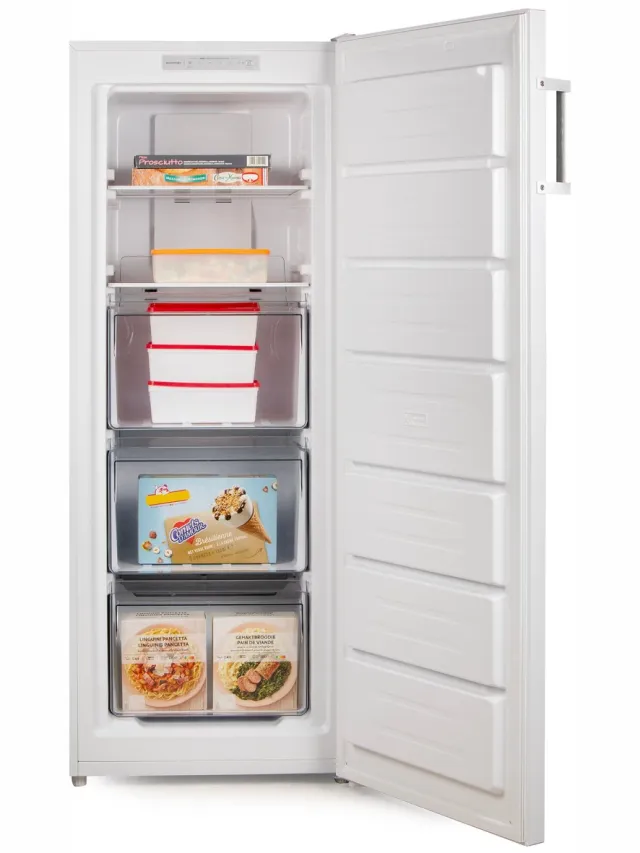 PRIMO PR173DV vrieskast, 161 liter, 143 cm hoog Wit