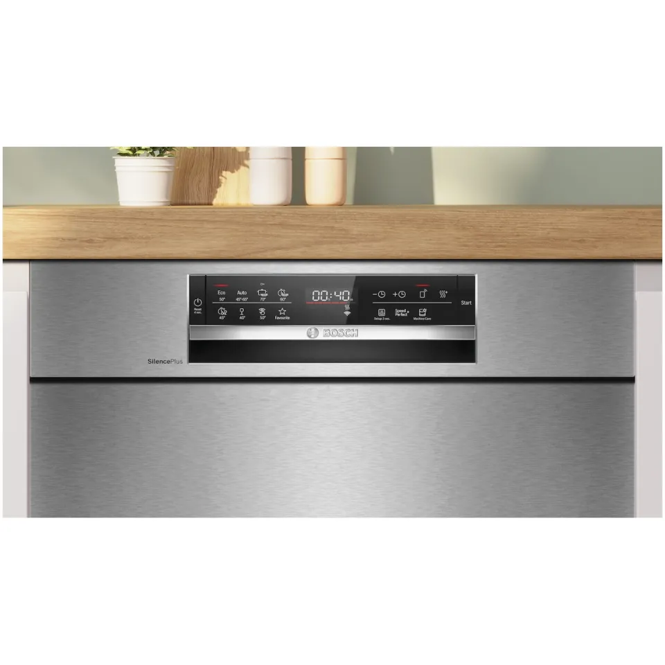 Bosch SMU6ECS12E onderbouwvaatwasser, 60 cm, geborsteld staal, foto 4