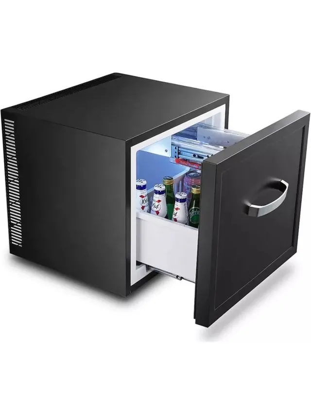 Technomax TD40N lade mini koelkast 28 liter - compleet geruisloos - binnenverlichting - elektronische thermostaat - automatische ontdooiing. Zwart