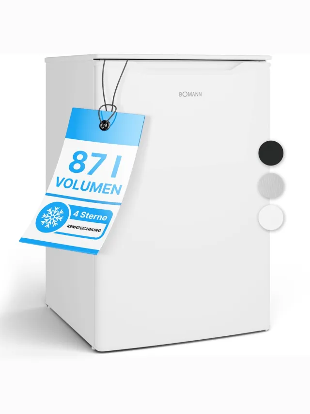 Bomann GS 7253 - Vrijstaande Vriezer - 87 Liter - Energieklasse C - Wit White