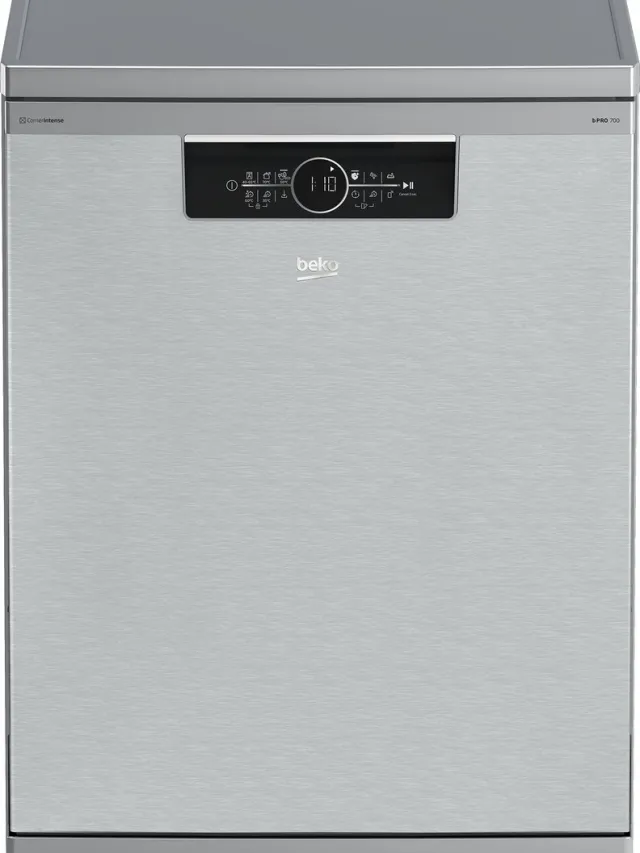 Beko BDFN36650XC - CornerIntense® - Vrijstaande Vaatwasser Grijs