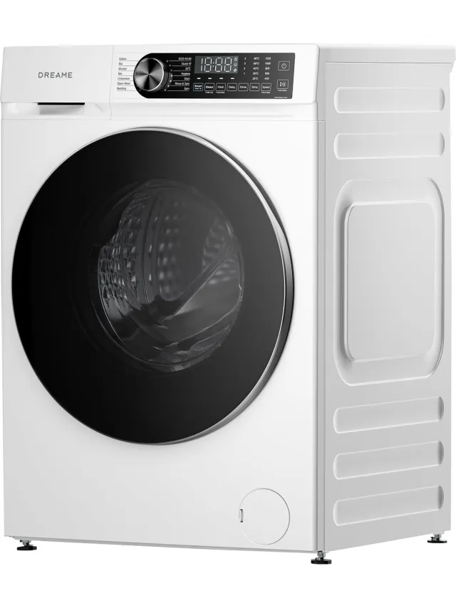 Dreame Wasmachine S-Ultra 9kg – DD Direct Drive Motor, Stoomsterilisatie, 7 Wasprogramma's, 530mm Slanke Behuizing, 1200 tpm, Energieklasse A Wit