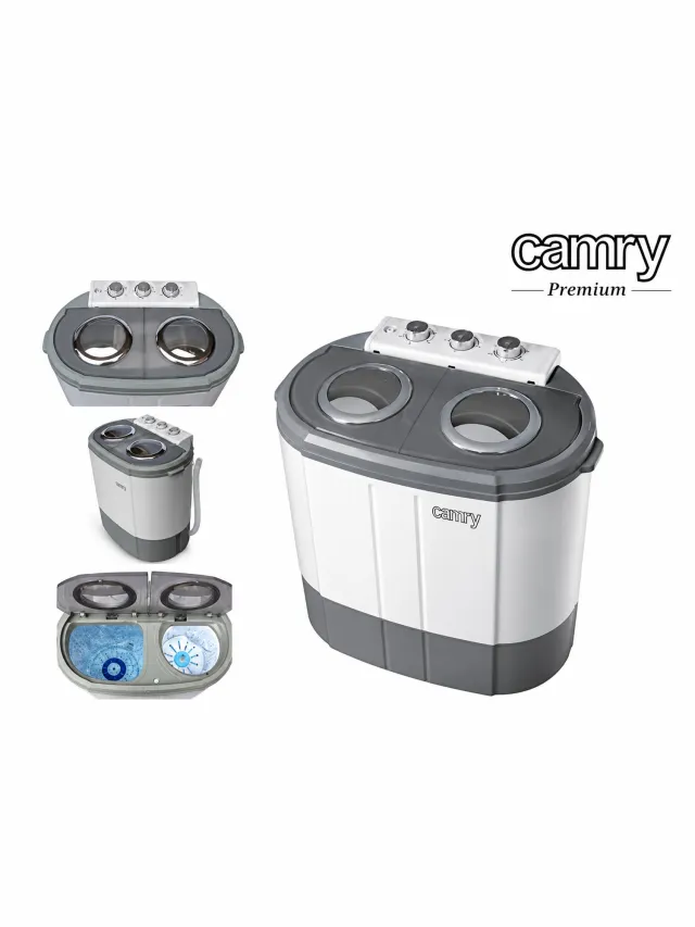 Innovastore Wasmachine/Centrifuge Combinatie - Mini wasmachine - Centrifuge - 2-1 machine - Campingmachine - Compact - Wit