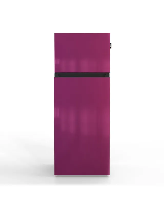 Nunki MEDIUM-FPUR / Fun Purple Design Koel-vriescombinatie - 206L - E-label - Front in kleur Speels Paars