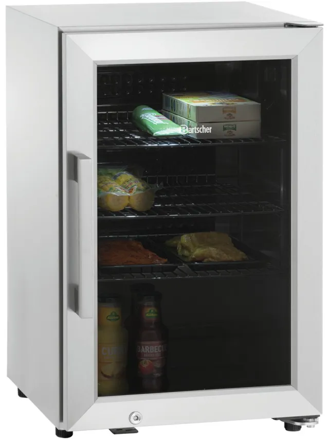 Bartscher Tafelmodel Koelkast - 63L - RVS-1°C/+10°C - Statisch + Ventilator - 430x555x675mm - Horeca Koelkast