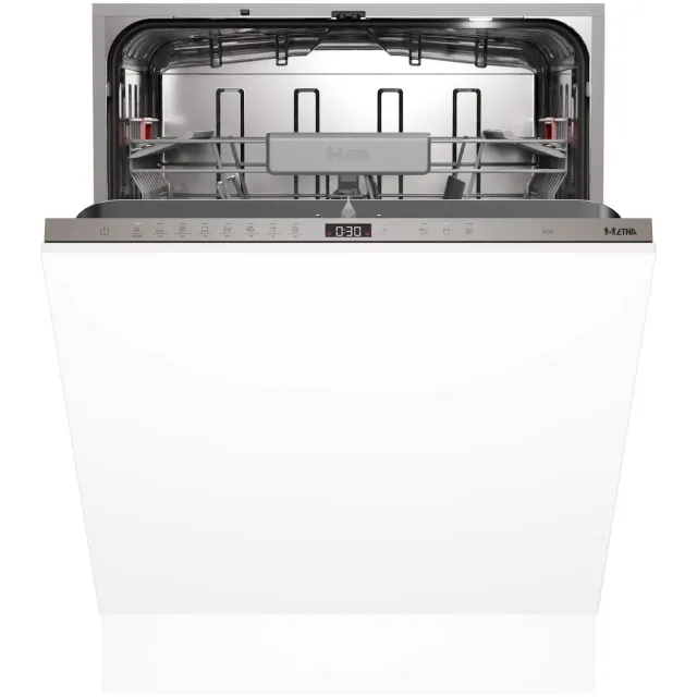 Etna VW842N inbouwvaatwasser, 60 cm, 14 couverts Zilvergrijs