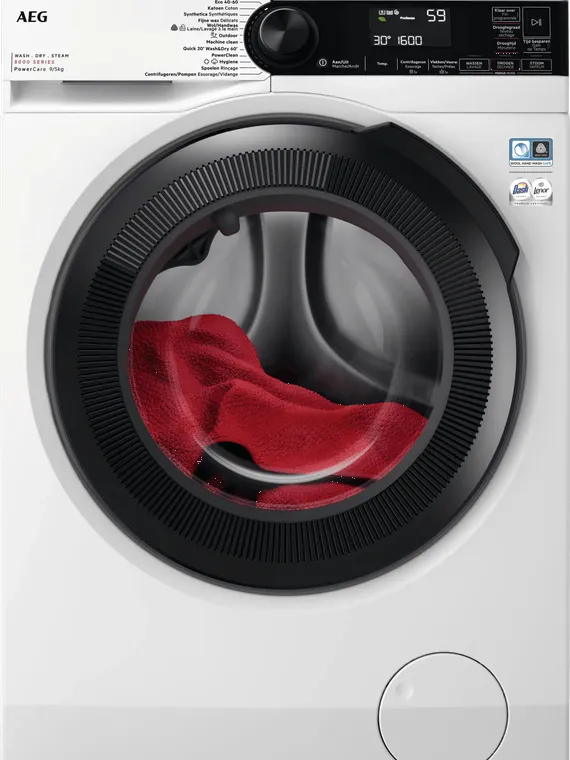 AEG LWR85R966 PowerCare - 9/5 kg Wit