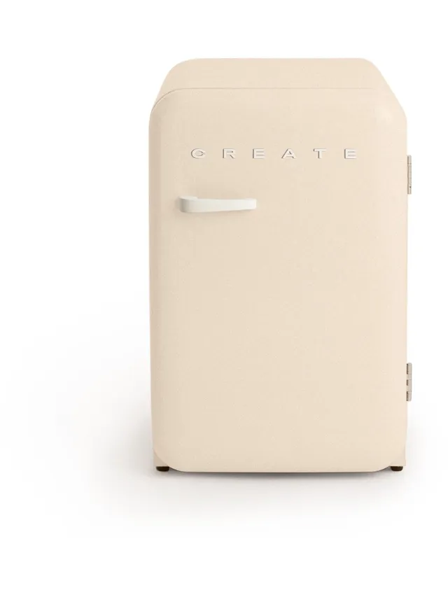 Create FRIDGE RETRO 107L tafelmodel koelkast, gebroken wit