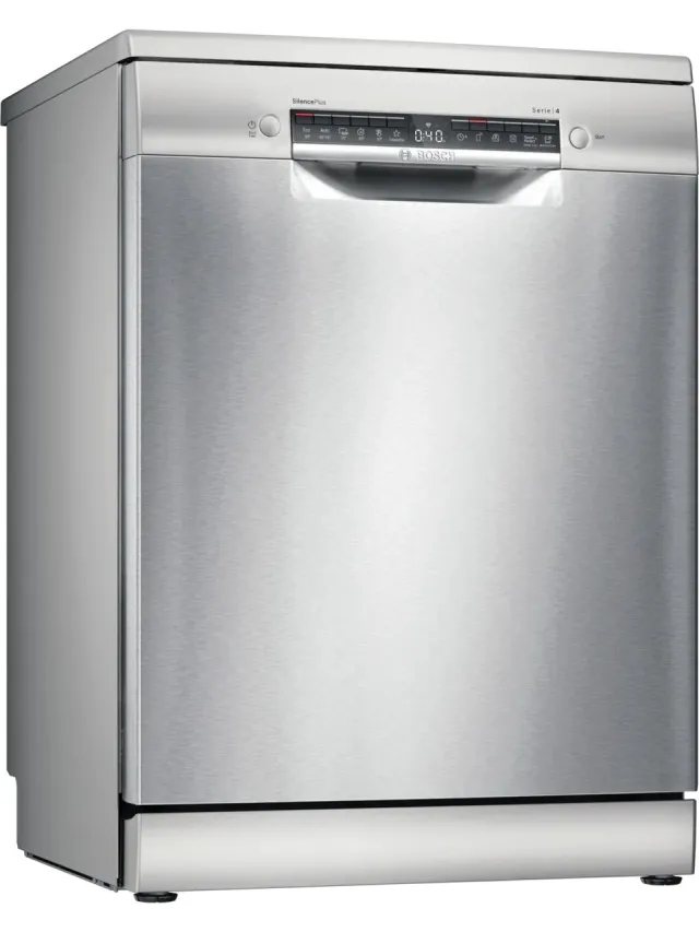 Bosch SMS4EKI06E - Serie 4 - Vrijstaande vaatwasser - 42 dB - 13 couverts - Energielabel B Roestvrijstaal