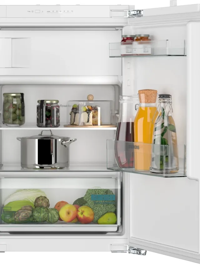 Siemens iQ100 KI22L2FE1 - Inbouw koelkast met vriesvak - 87.4 cm x 54.1 cm - Vlakscharnier - Led verlichting - superKoelen: snel koelen van verse producten