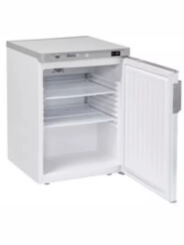 Hendi Koelkast Budget Line - Wit - 2 Planken + Bodemplank - +2°C/+8°C - 230V/124W - 598x623x838mm - Horeca Koelkast WitWit