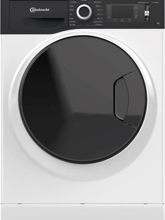 Bauknecht Steam Plus 9A2JGSP | Wasmachine | 9 kg | Steam| Taal display Duits Wit , Zwart