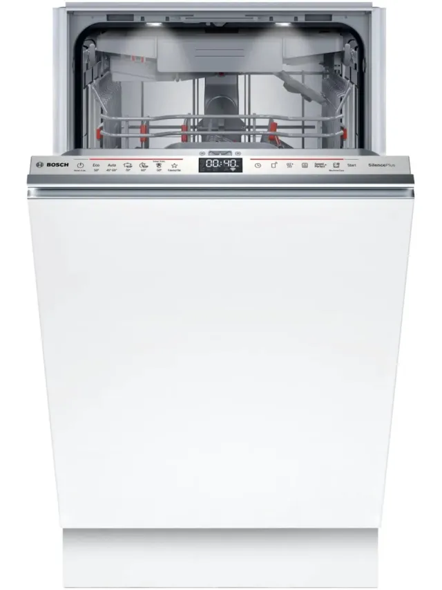 Bosch SPV6EMX09E - Inbouwvaatwasser - Slimline - B label - 44 dB - AquaStop-functie - 10 couverts - RVS - TimeLight - EfficientDry Niet van toepassing